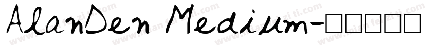 AlanDen Medium字体转换